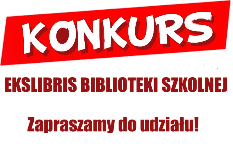 Konkurs na exlibris biblioteki szkolnej