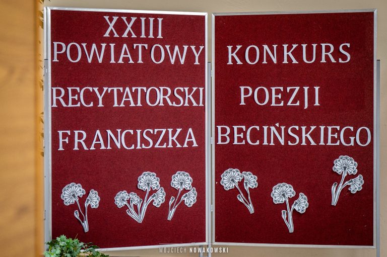 XXIII Powiatowy Konkurs Recytatorski Poezji Franciszka Becińskiego