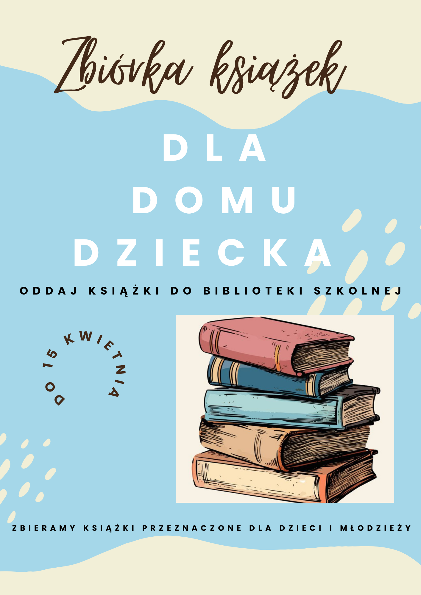 zbiórka książek plakat